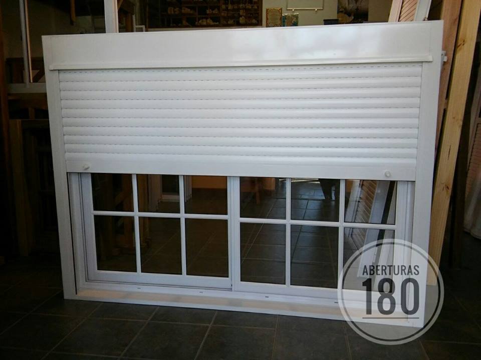 Ventana aluminio herrero VR 2.00 X 1.50 c/cortina ultrabox.