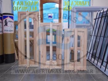 Ventana corrediza cedro 2.00 x 0.80 V.E 1/4.